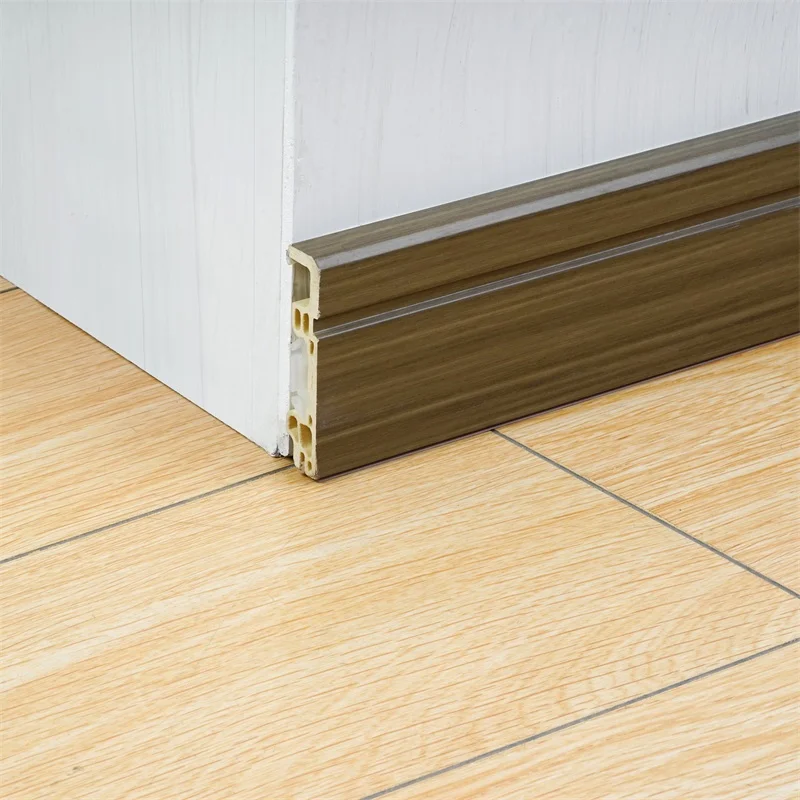 Plastic Baseboard Trim PVC Chamfered Skirting